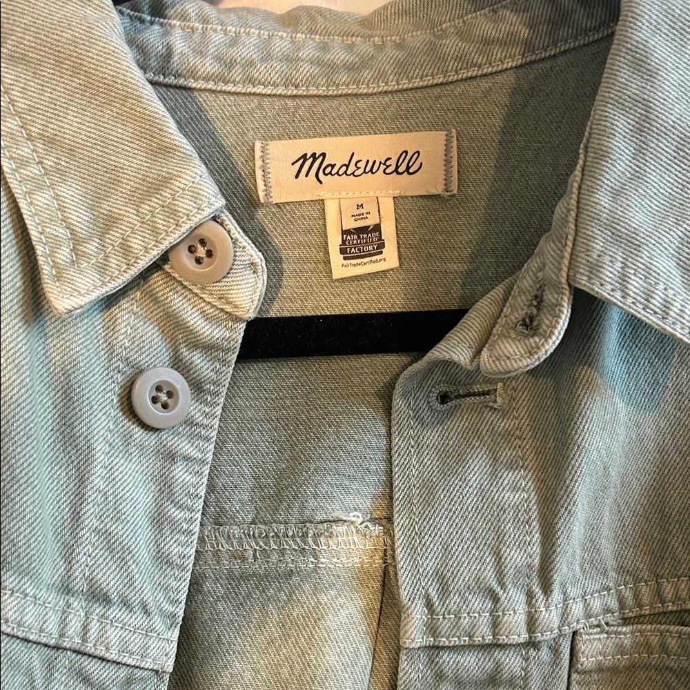 Madewell Denim Ames Oversized Shirt-Jacket: Garment-Dyed Edition - Picture 3 of 4